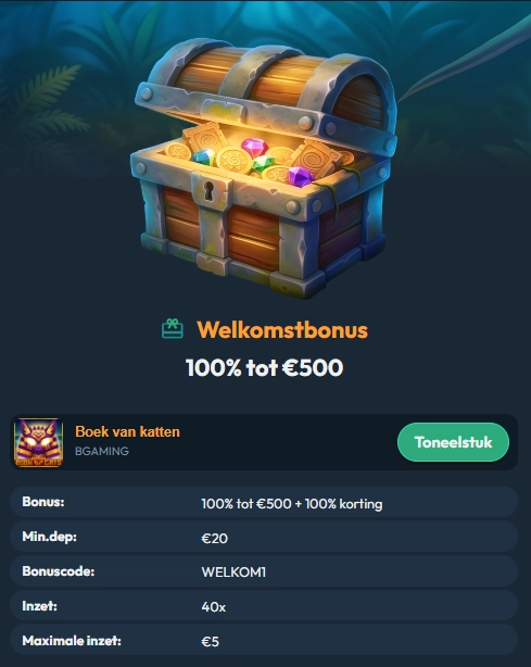 Slotorado Casino welkomstbonus van 100% tot €500 met 100 gratis spins